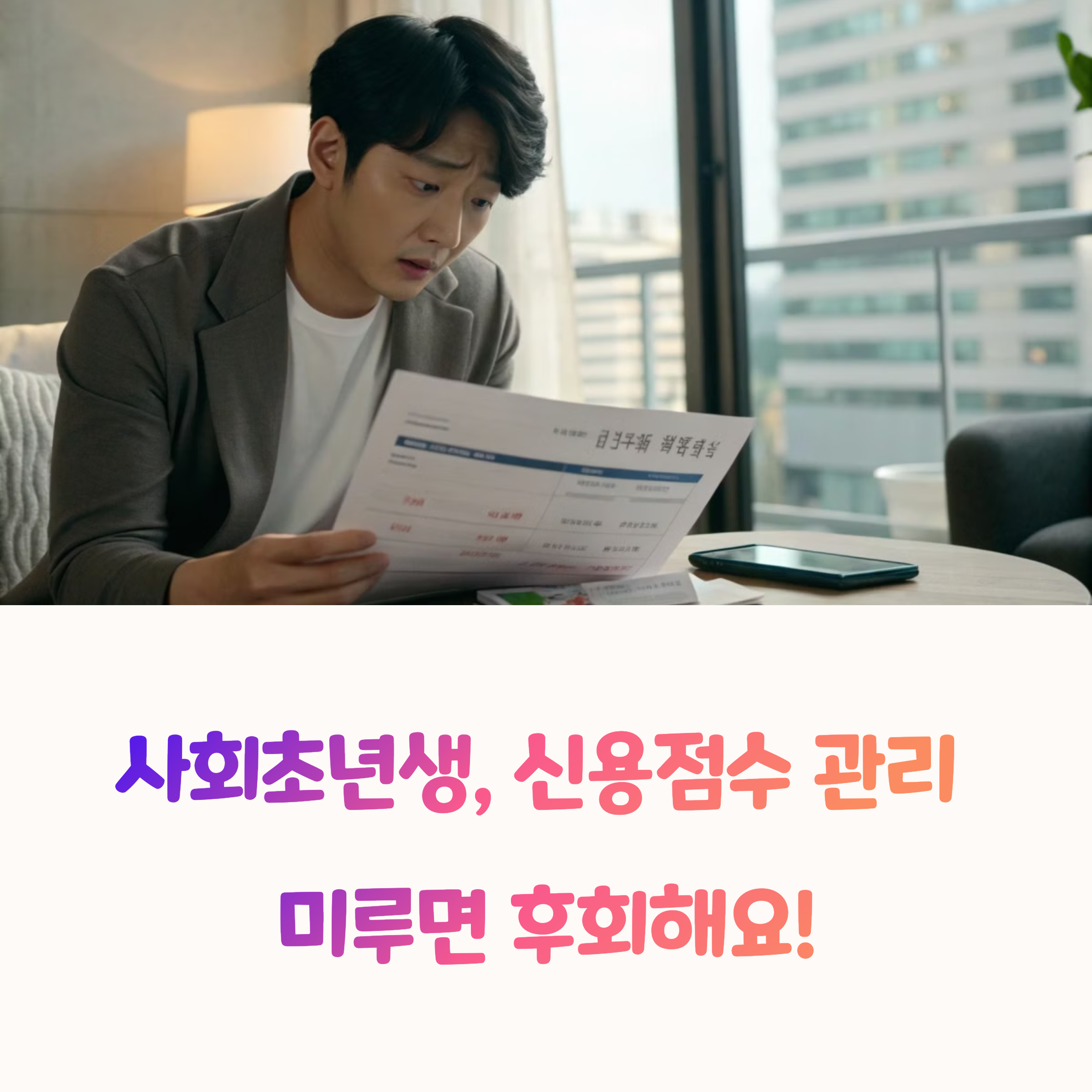 신용점수 100점 올리는 현실적인 방법, 사회 초년생 필독