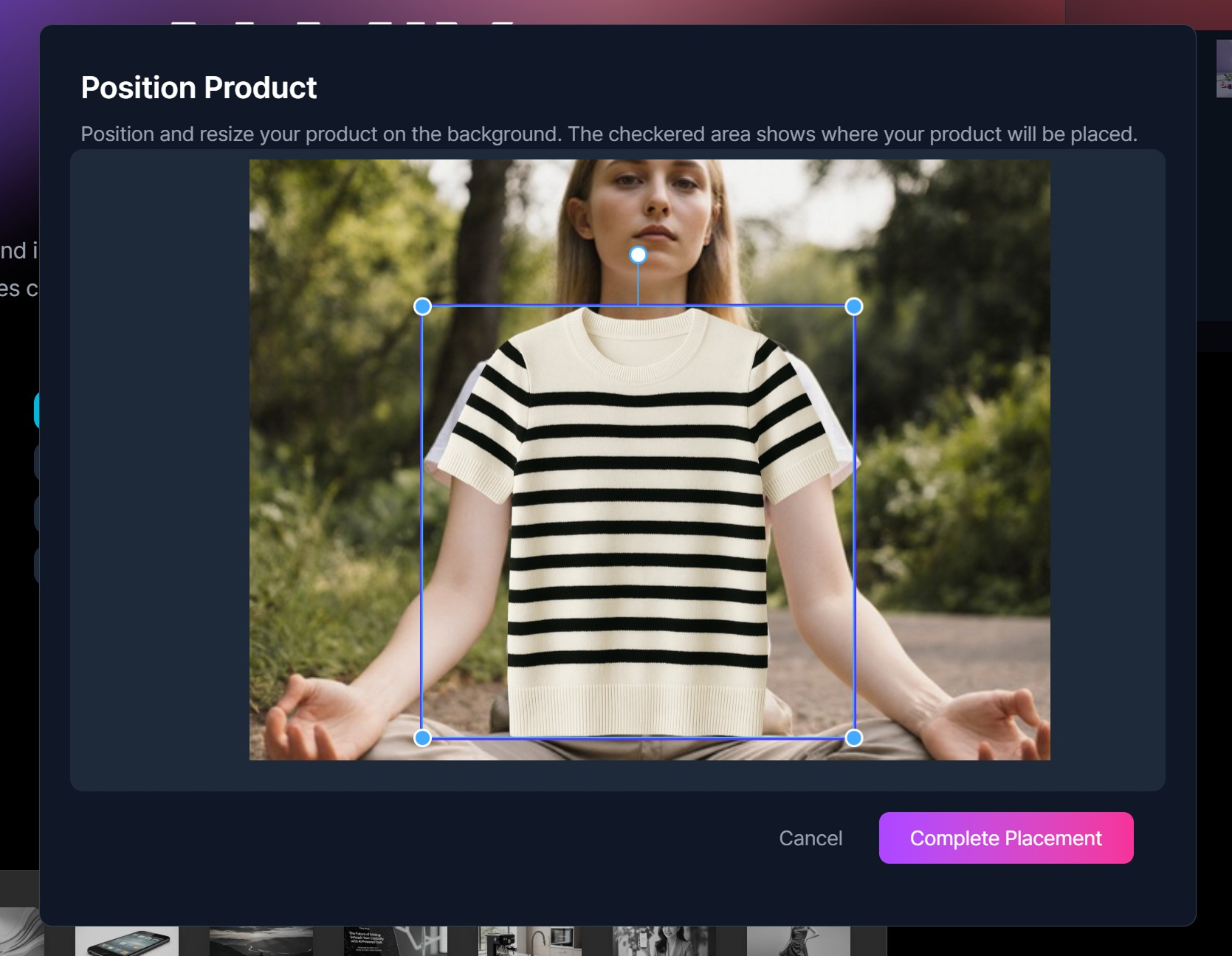 Draph Art's AI Mix feature can also replace the model's clothes like in the image below
