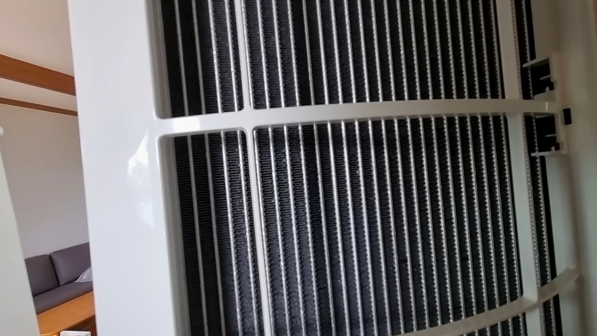 스탠드 에어컨 뒷면 에바 모습