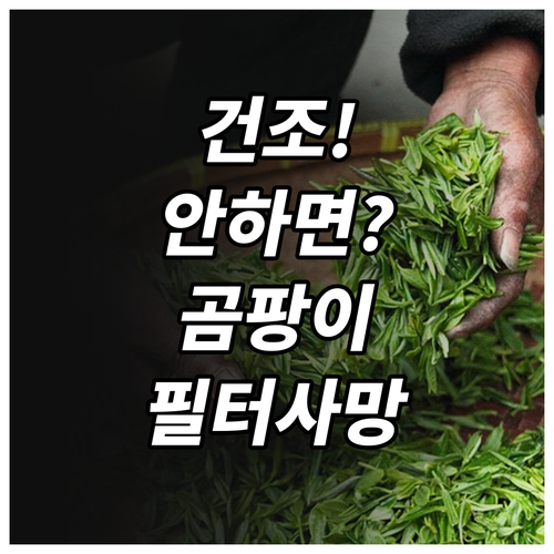 공기청정기 필터 청소 후 완전 건조해..