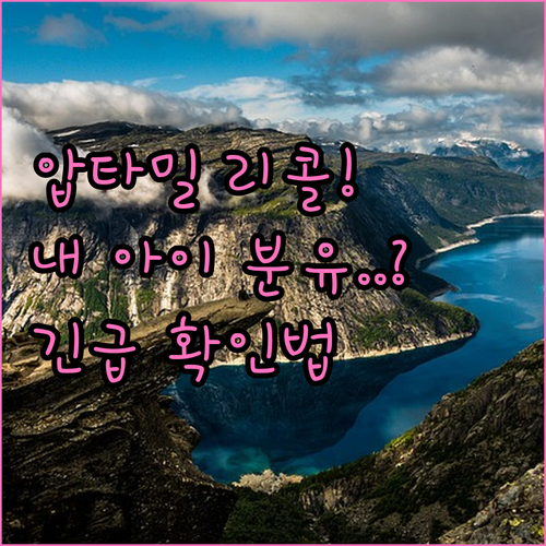 압타밀 액상 분유 리콜 확인법과 소비..