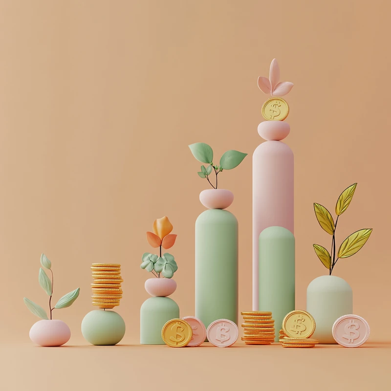 미국 연금 ETF를 정기적으로 투자하며 장기 복리 성장의 변화과정을 보여주는 타임라인으로, 복리효과, 연금투자 장기전략, ETF 장기투자, 투자 성장과정의 긍정적 감성을 강조하였습니다.