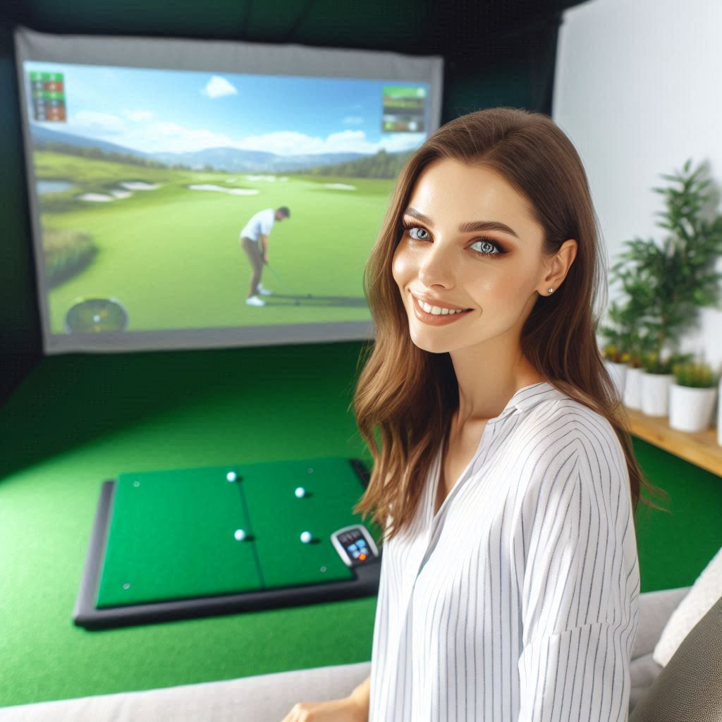 실내골프연습장 배경