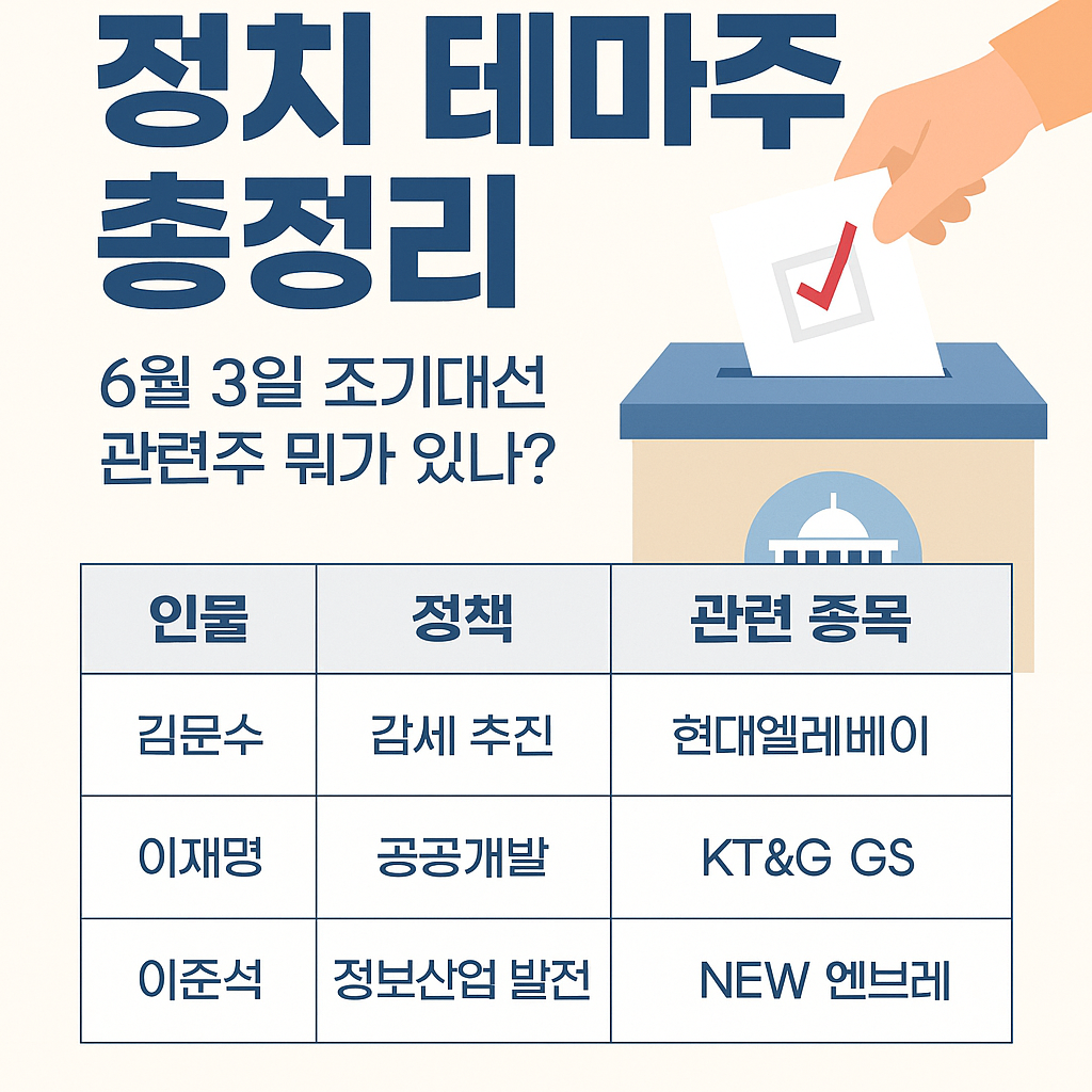 정치 테마주 사진