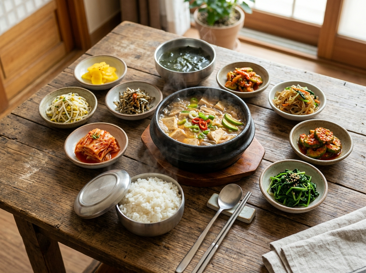 발효식 식단, 된장찌개, 단백질 소화, 장건강 발효식