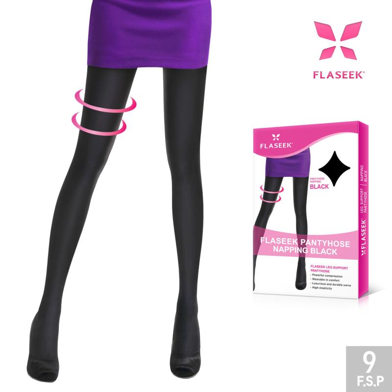 플레시크 플레시크 압박스타킹 냅핑 기모 -블랙
