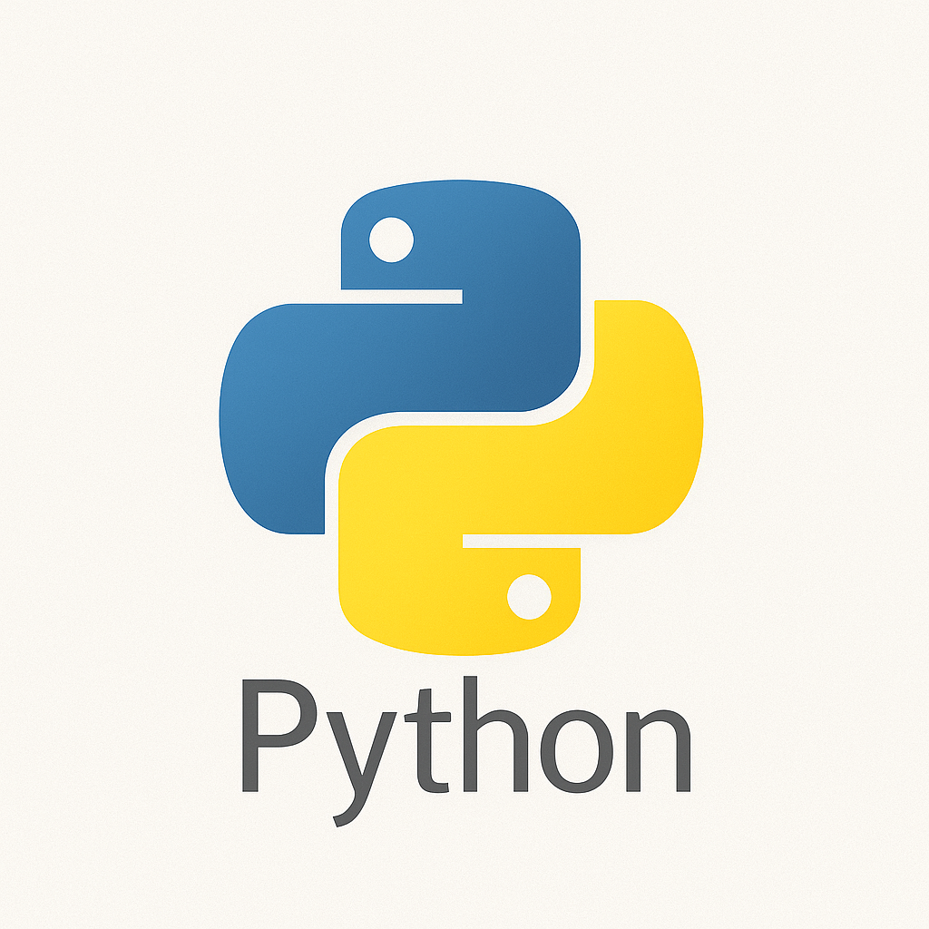 파이썬 로고 이미지, 파란색과 노란색 뱀 아이콘