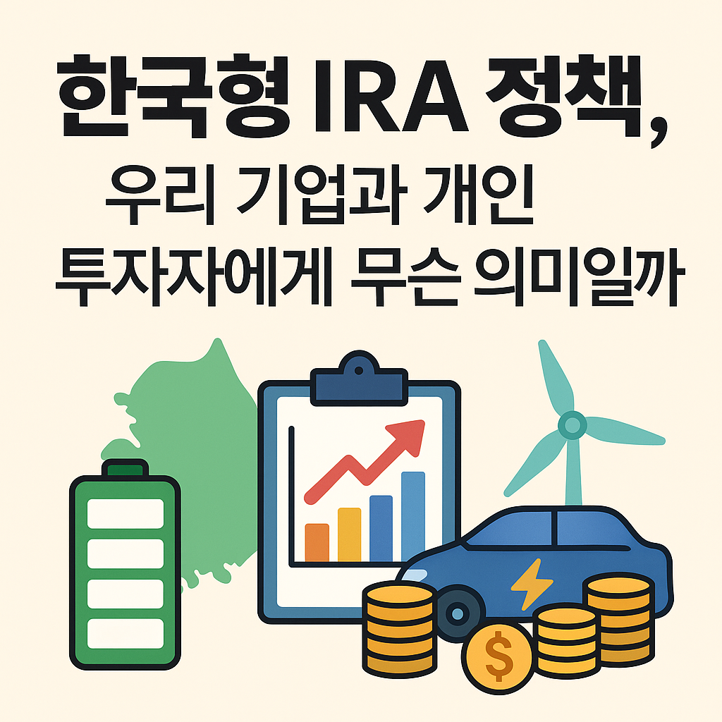 한국형 IRA 제도, 우리 기업과 개인 투자자에게 주는 새로운 기회는?