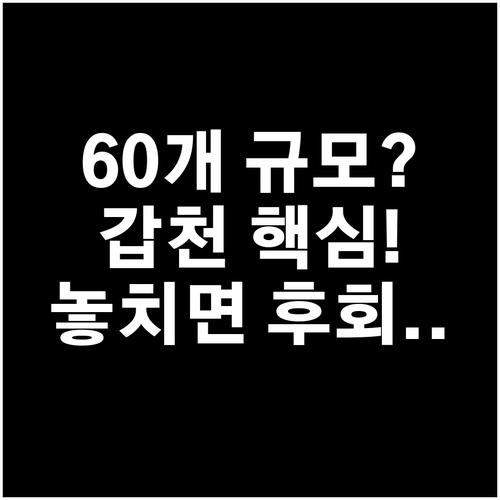 축구장 60개 규모 갑천호수공원 핵심..