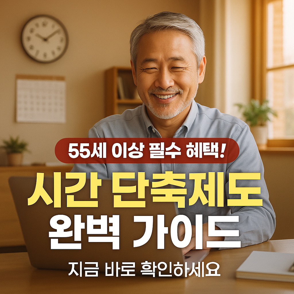 [1편] 55세 이상 근로자 시간 단축제도 완벽 가이드 (2025년 최신)