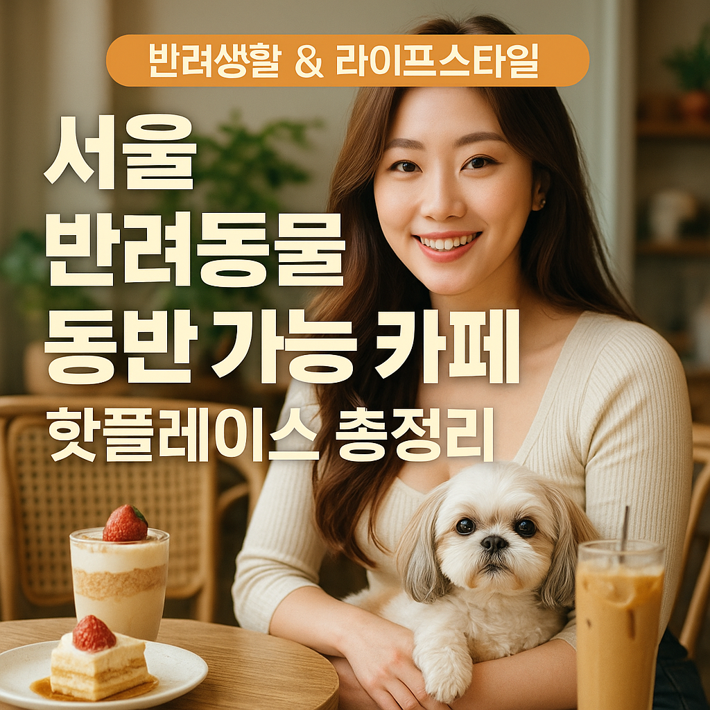 반려동물 동반 가능 카페 서울 핫플레이스 총정리