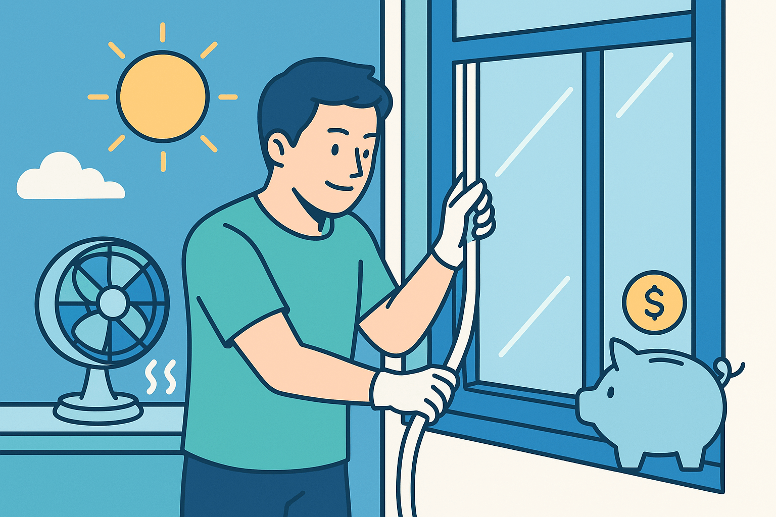 "스스로 지키는 여름, 단열로 전기세 폭탄 탈출!"