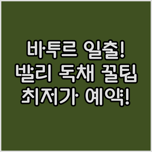 바투르산 일출 명소 발리 킨타마니 독..