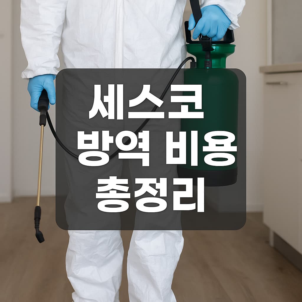 세스코 방역 비용