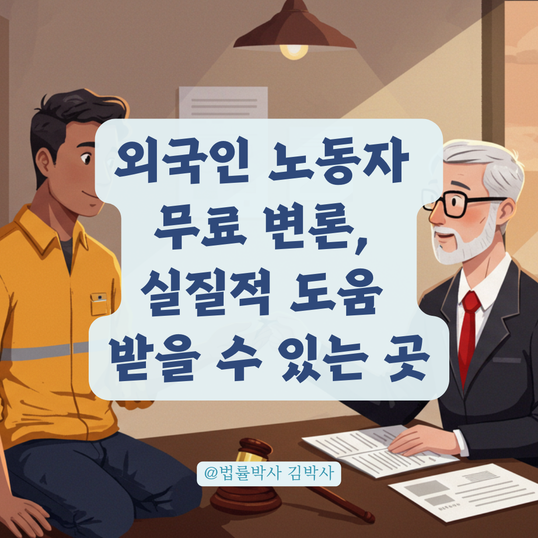 외국인 노동자 무료 변론, 실제로 도움받을 수 있는 기관 총정리.