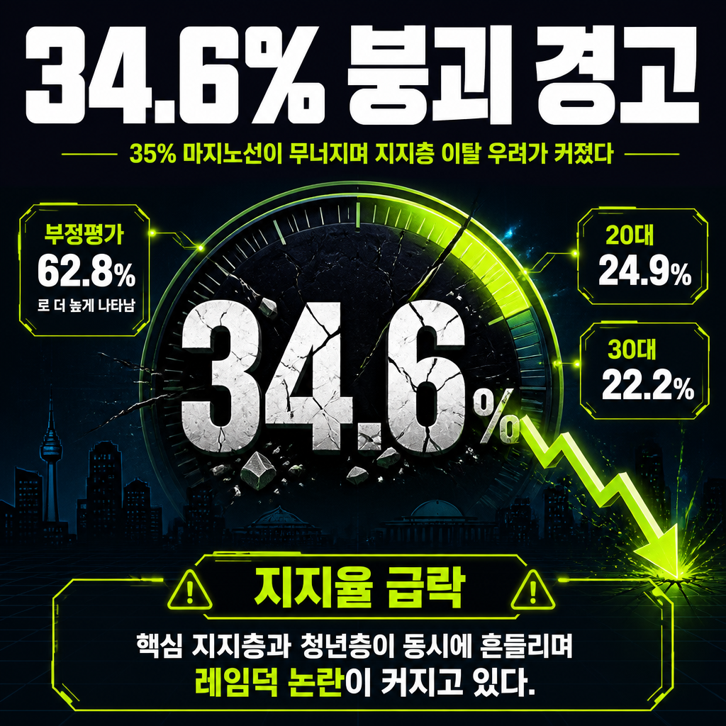 34.6% 붕괴 경고