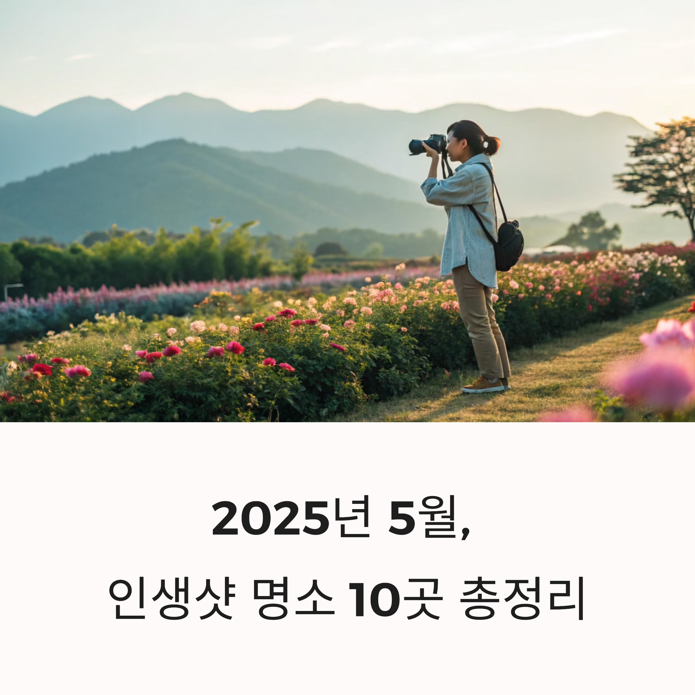 2025년 5월, SNS에서 주목받는 국내 포토스팟 완전 정리