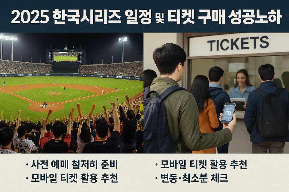 2025 한국시리즈 티켓팅 100% 성공하는 법