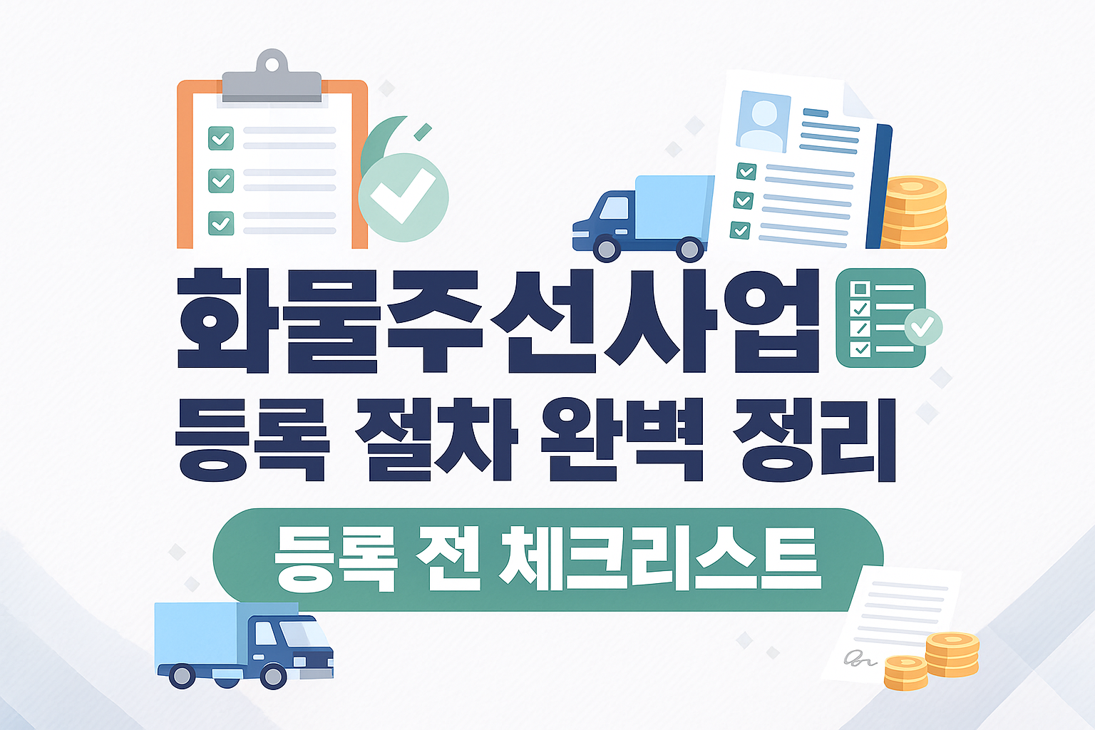 화물주선사업 등록 절차&middot;필수 서류 총정리(최신)