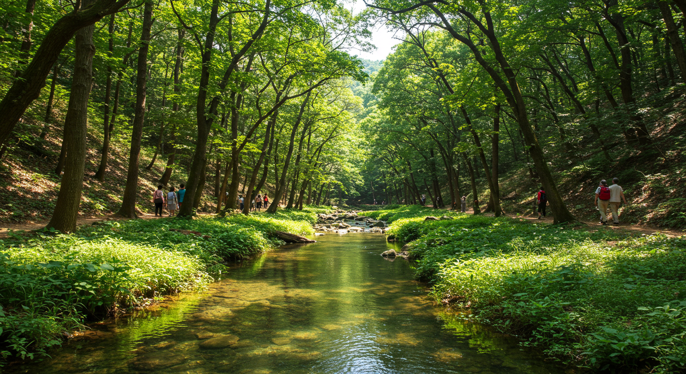 옥천 장령산 자연휴양림 금천계곡