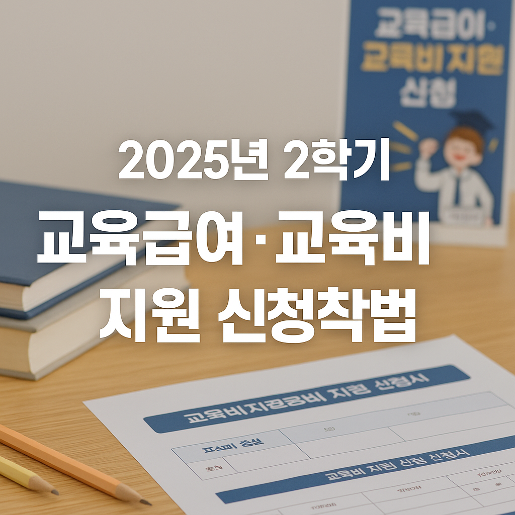 2025년 2학기 교육급여·교육비 지원 신청법 완벽 가이드