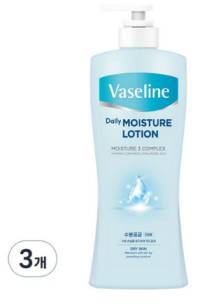 바세린 데일리 모이스처 로션 과일향 건성용, 450ml, 3개