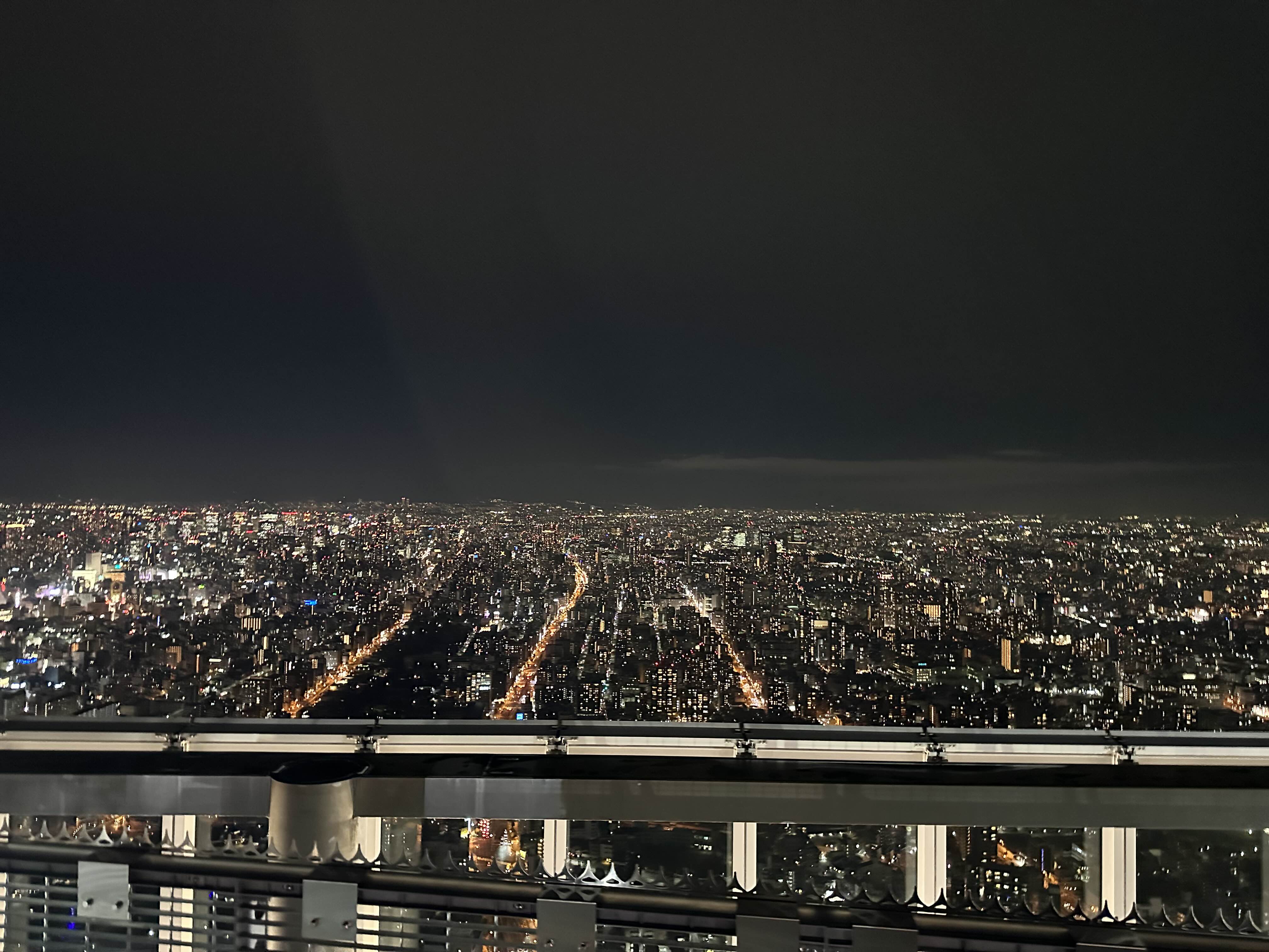 아베노-하루카스-300에서-바라본-야경