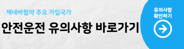 제네바 협약 주요 가입국가에서 운전 시 유의사항을 안내하는 링크 버튼