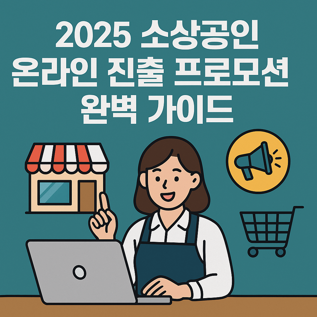 2025 소상공인 온라인진출 프로모션 가이드 블로그 섬네일