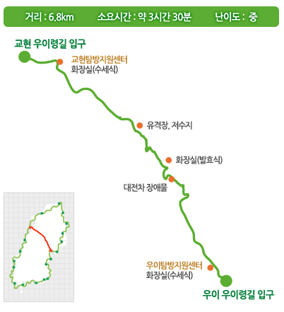 북한산둘레길 21구간 우이령길 지도 도봉산 트레킹 등산 날씨 정보