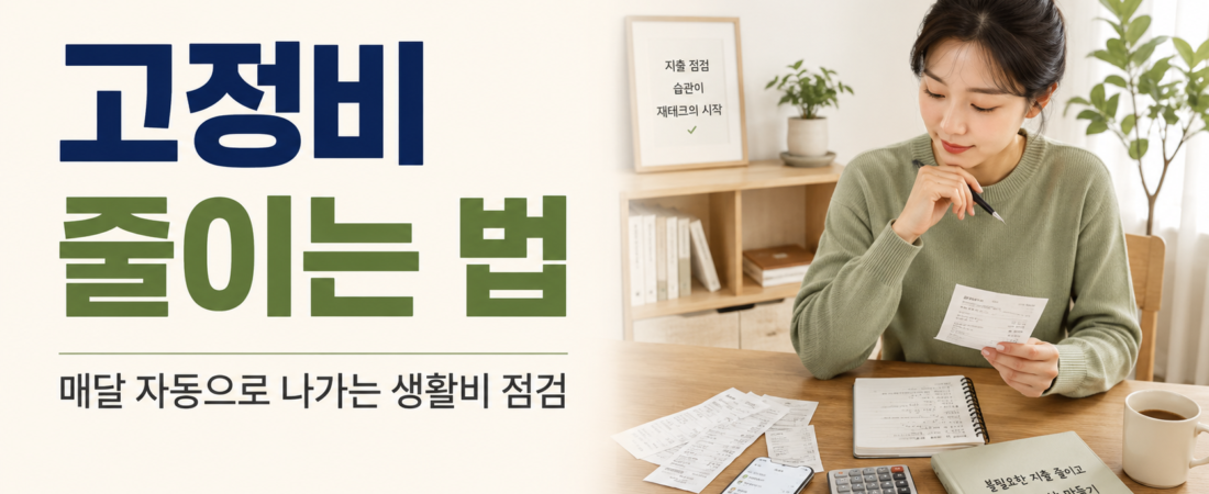 아이 있는 집 고정비 줄이는 방법