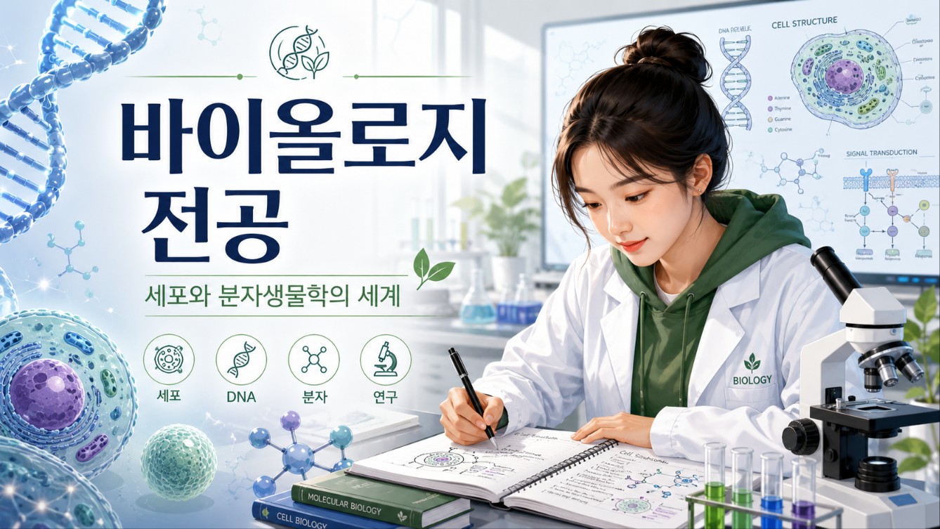 바이올로지 전공 사진