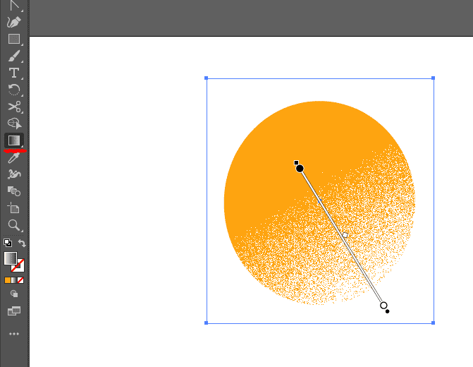 일러스트레이터-gradient-grain-적용