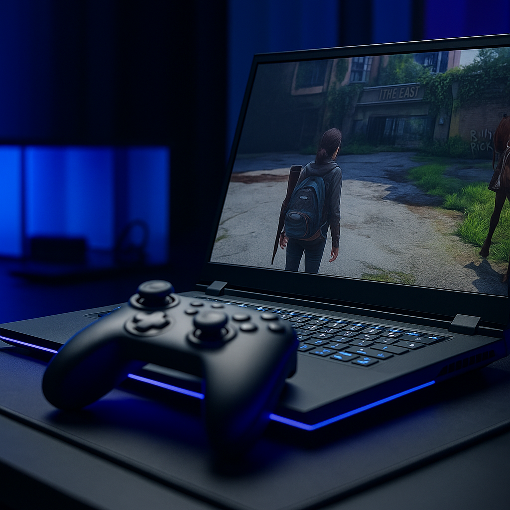 AORUS Master 18에서 실행된 게임 플레이 장면