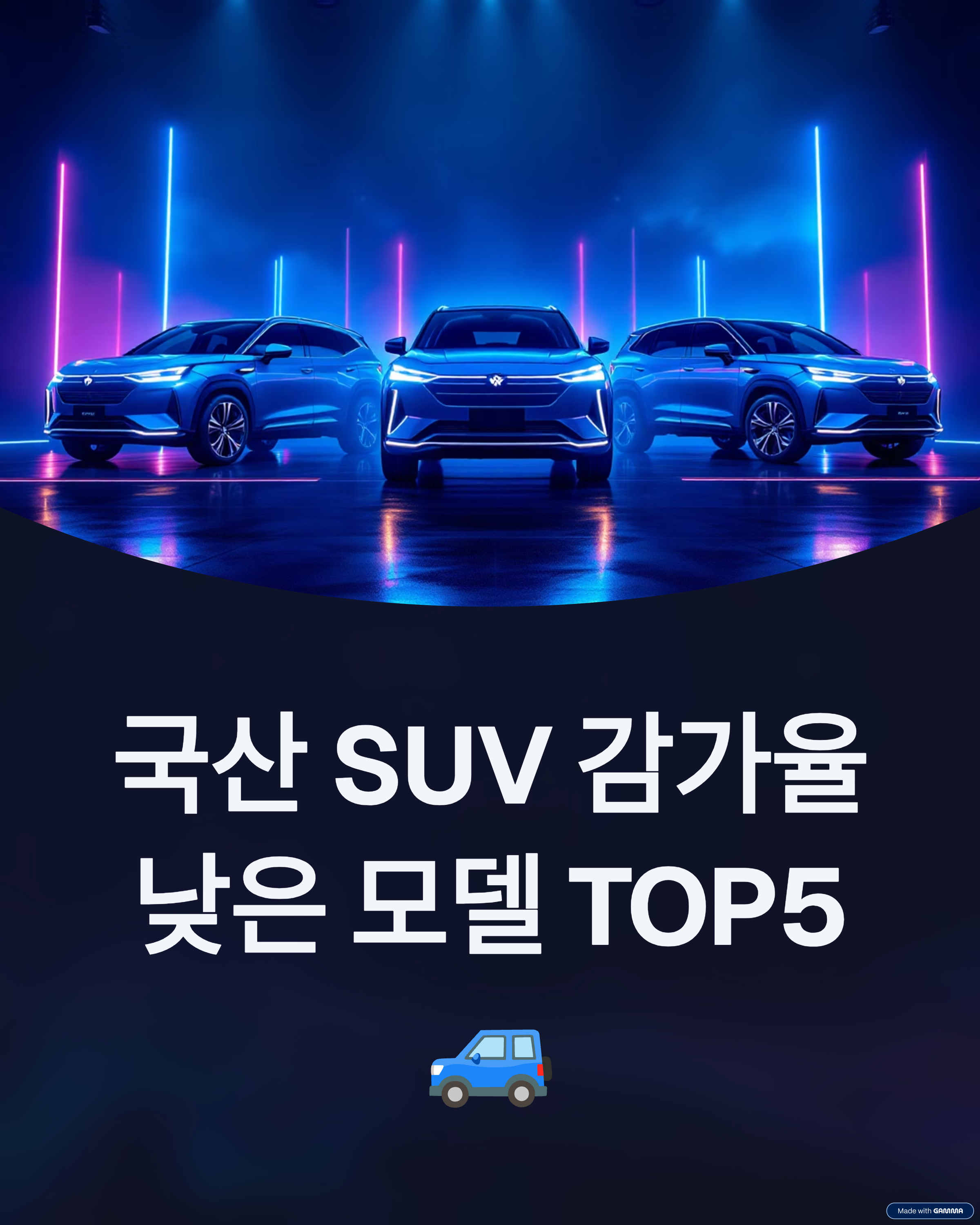 국산 SUV 감가율