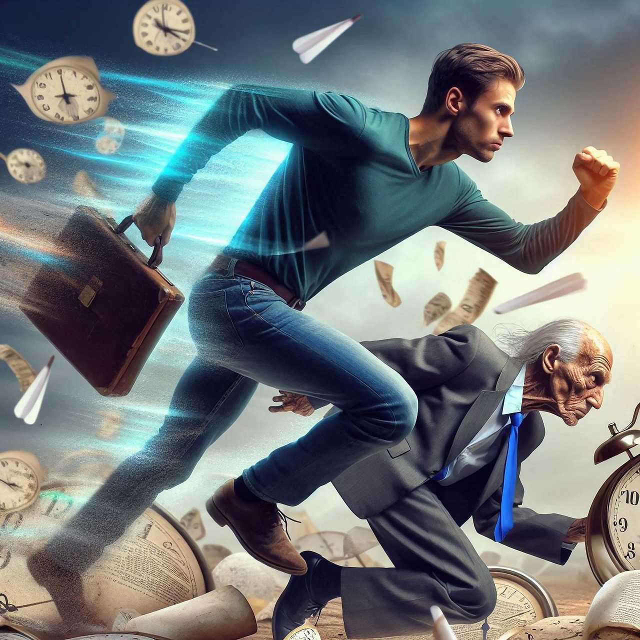 시간 노동 사진