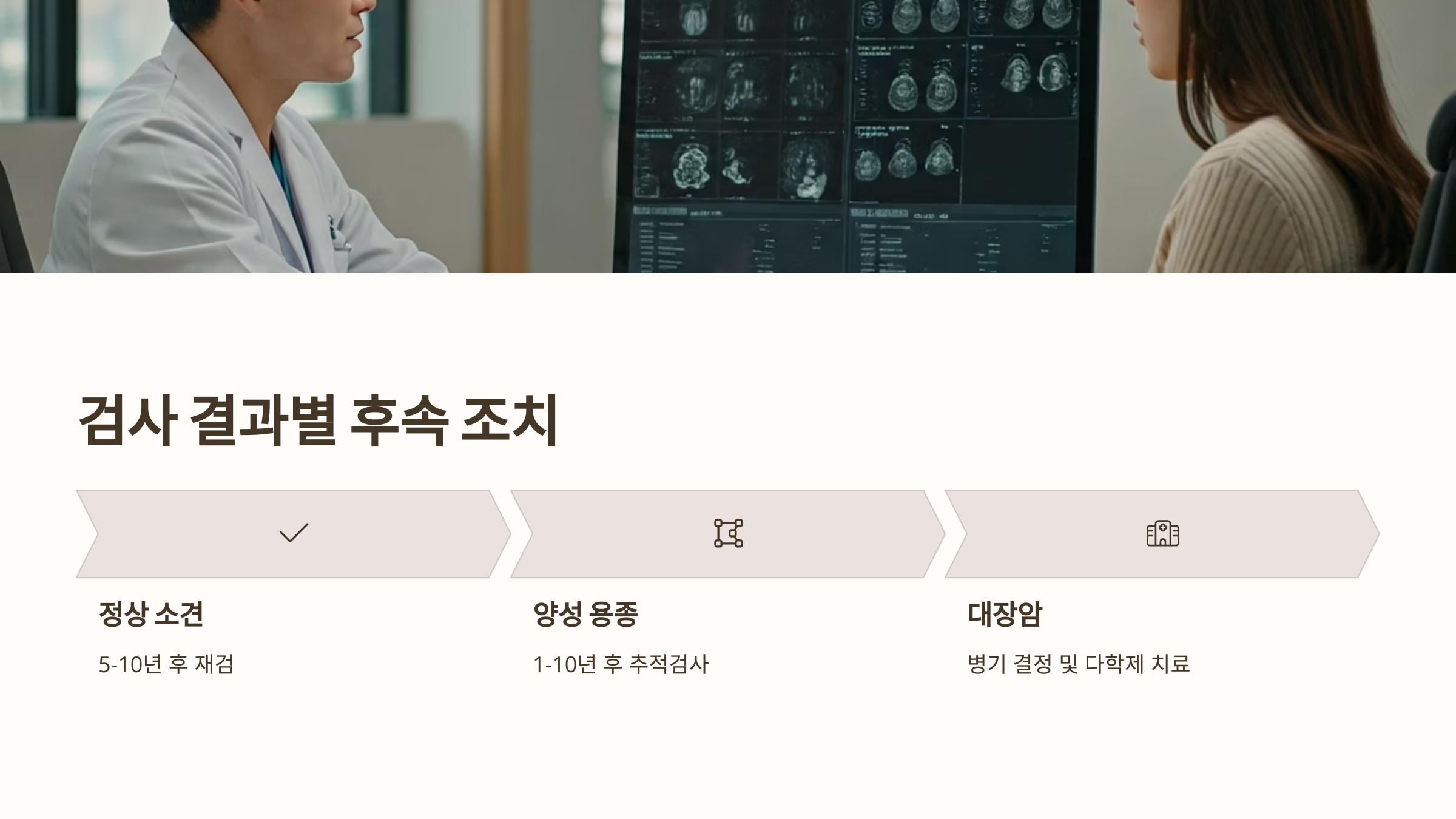 대장암 조기검진 대장내시경 결과