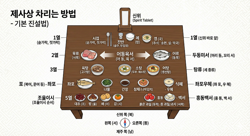 제사상 차리는 법