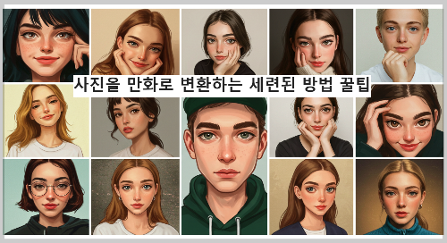 사진을 만화로 변환하는 세련된 방법 꿀팁