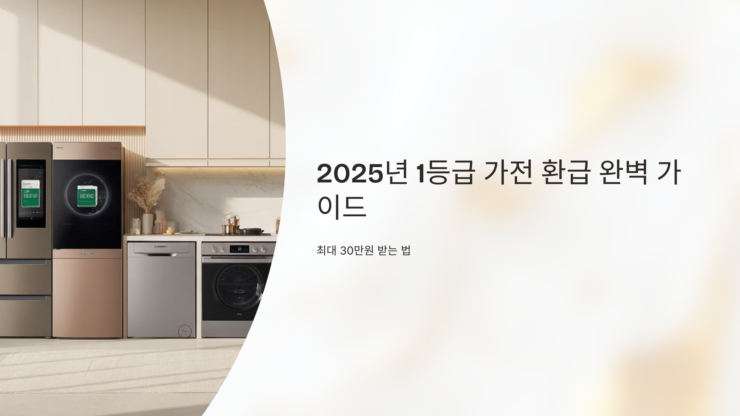 2025년 1등급 가전 환급
