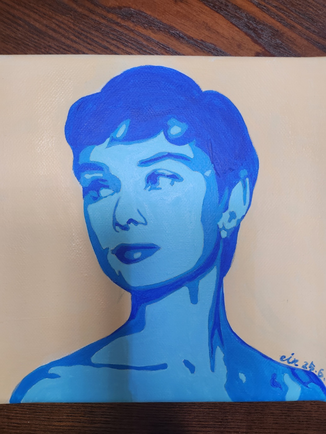 오드리 팝아트 초상화