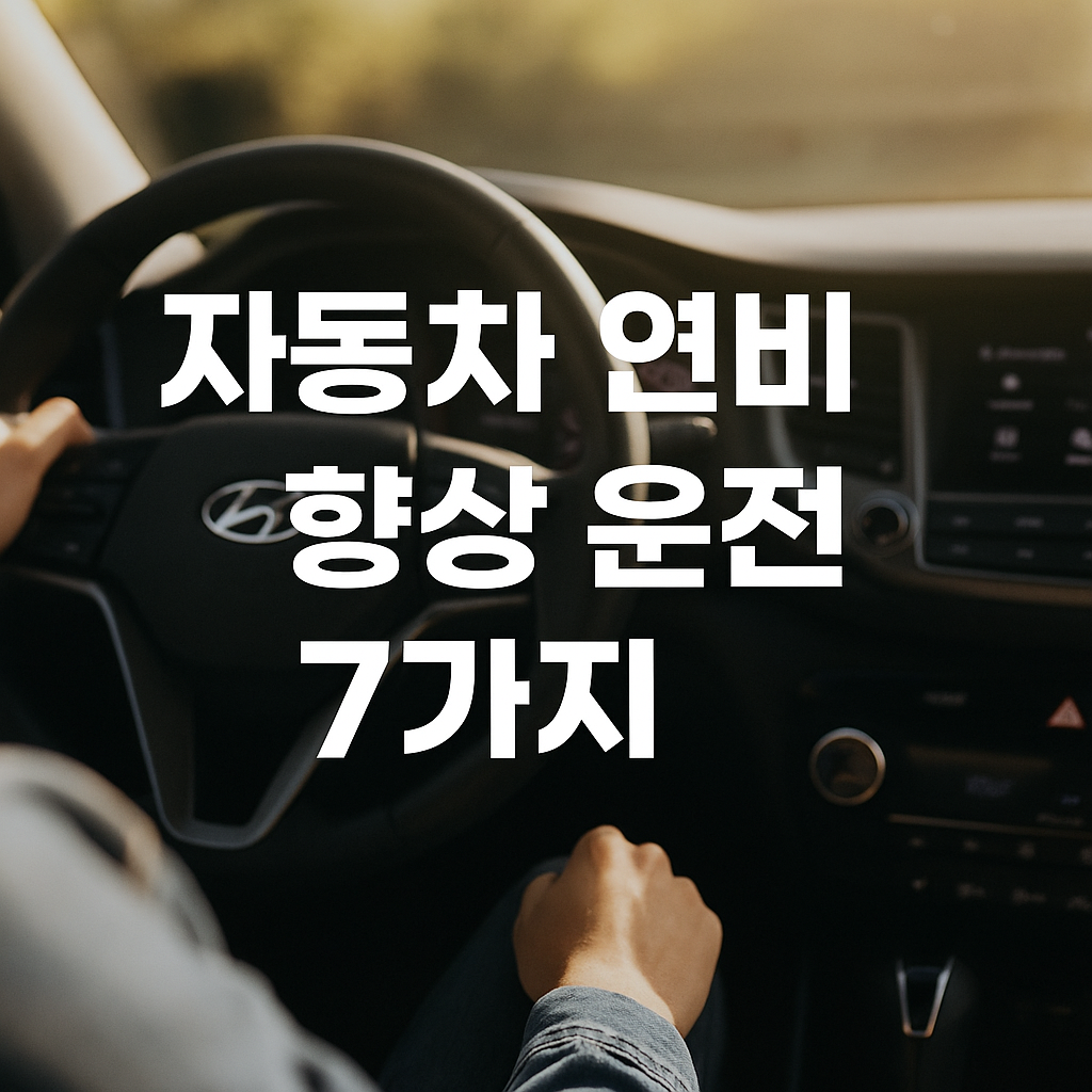 자동차 연비 향상 운전 습관 7가지: 기름값 아끼는 경제운전 비법