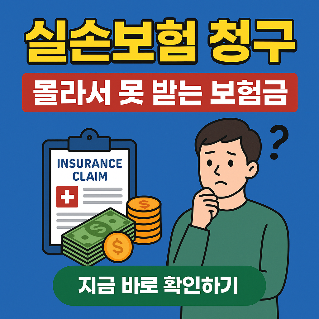 실손보험 청구, 몰라서 못 받는 보험금