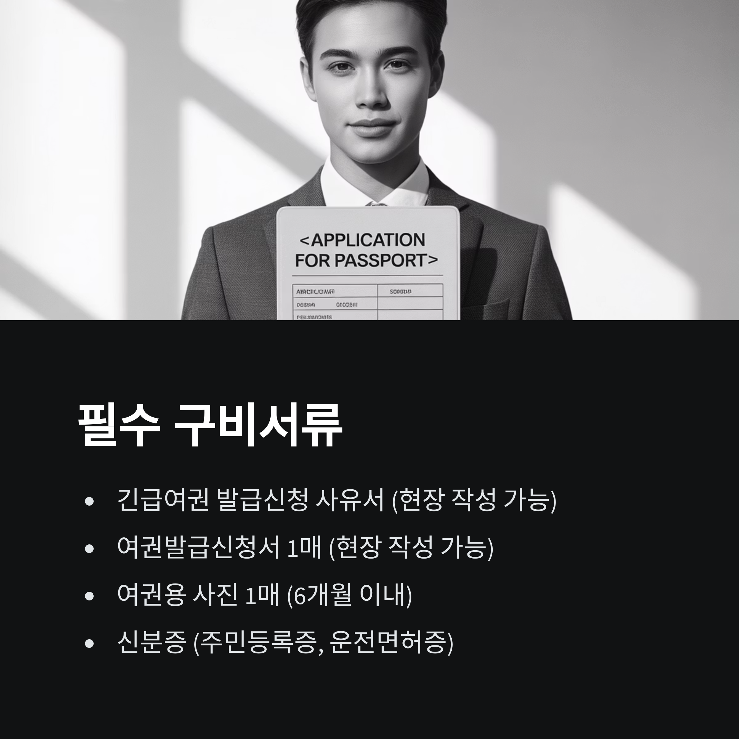 출국 당일 여권 분실 긴급여권 발급 신청 방법