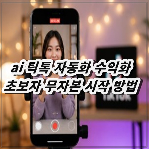 ai 틱톡 자동화 수익화 초보자 무자본 시작 방법