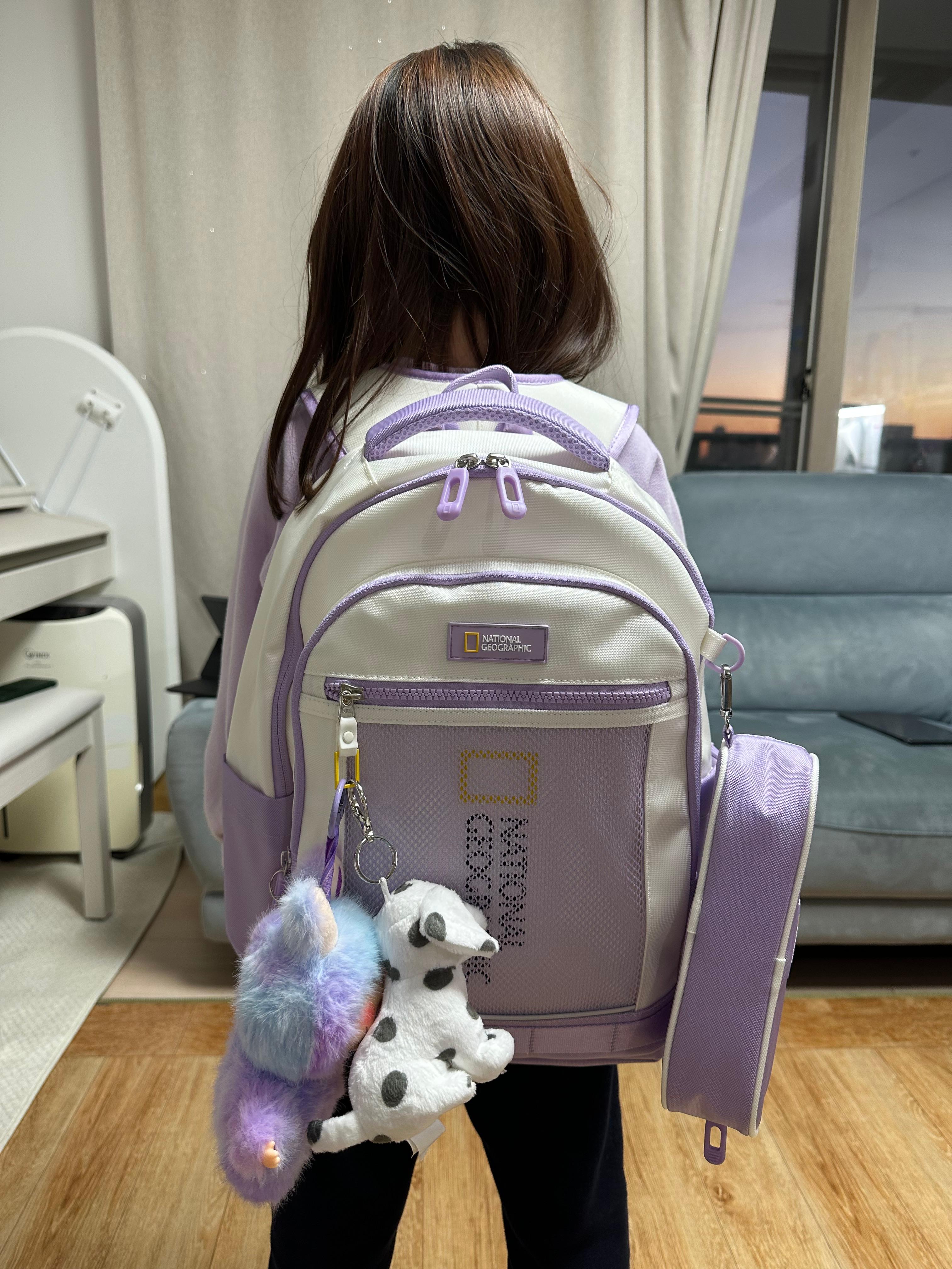 여아를 위한 네셔널지오그래픽 키즈 책가방 13L 4종 세트 찐후기