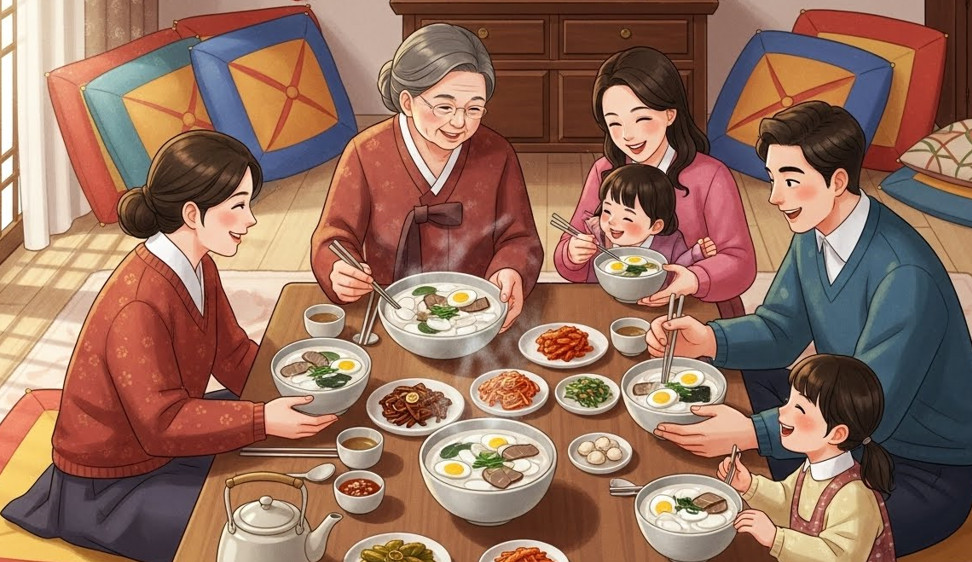 설날에-떡국