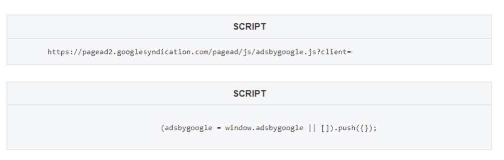 애드센스 광고 서식 적용 결과