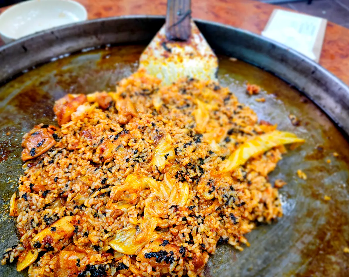 강원도-춘천시-학곡리닭갈비-볶음밥-완성