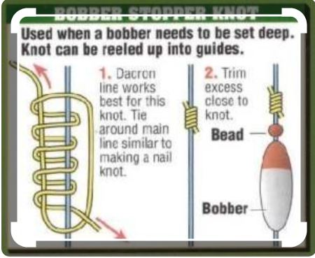 흘림낚시 채비-낚시줄 묶는 순서-찌 연결(Float Stopper Knot)